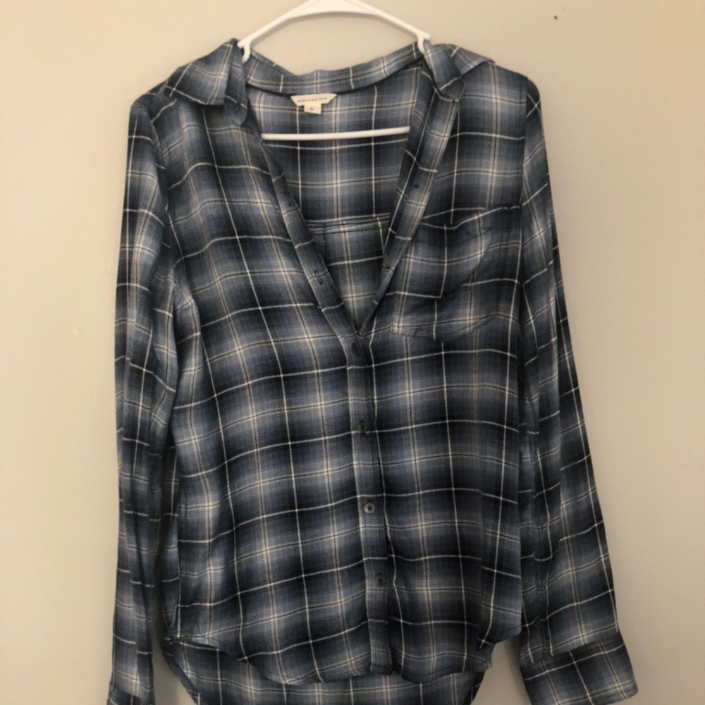 Aeropostale plaid top (practically BRAND NEW!)